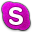 Skype Pink Icon 32x32 png